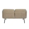 Sofa Black Beige 127 x 72 x 73 cm