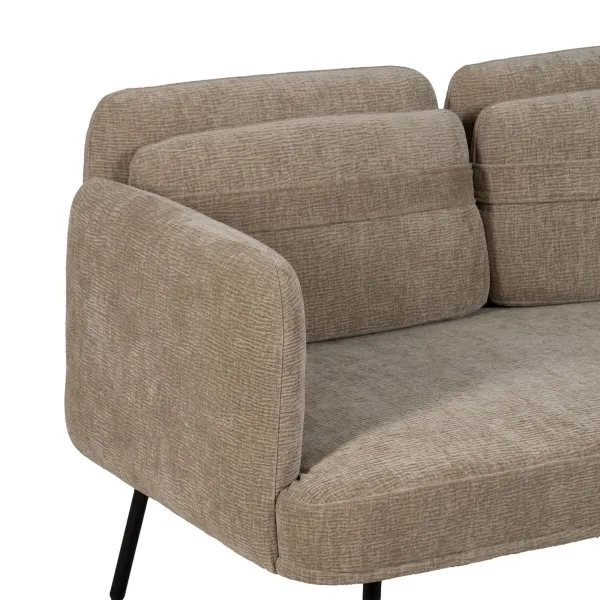 Sofa Black Beige 127 x 72 x 73 cm