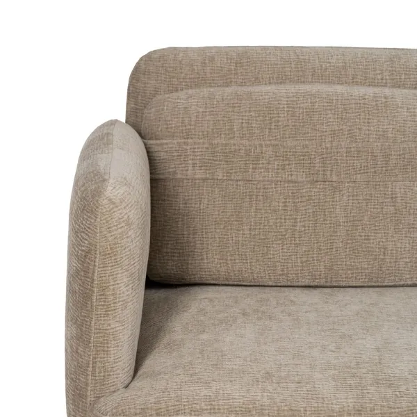 Sofa Black Beige 127 x 72 x 73 cm