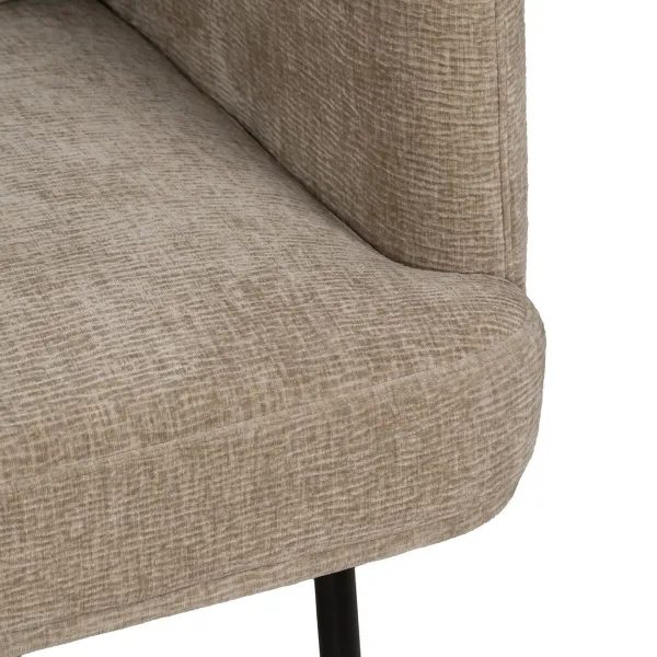 Sofa Black Beige 127 x 72 x 73 cm