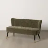 Sofa Black Green Golden 134 x 74 x 70 cm