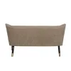Sofa Black Beige Golden 134 x 74 x 70 cm