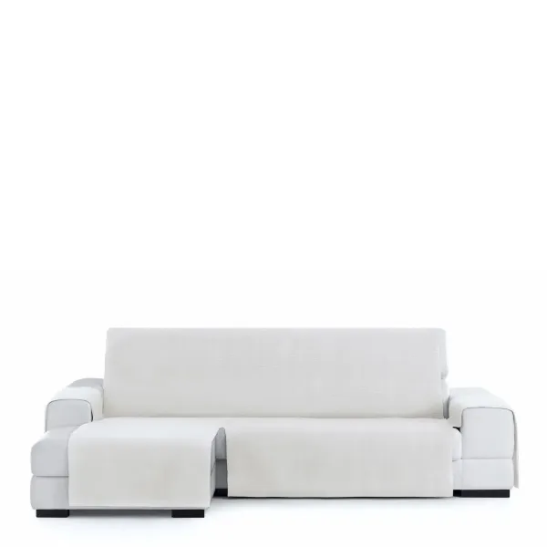 Right short arm chaise longue cover Eysa LEVANTE White 100 x 110 x 290 cm