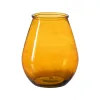 Candleholder Orange recycled glass 29 x 29 x 35,5 cm