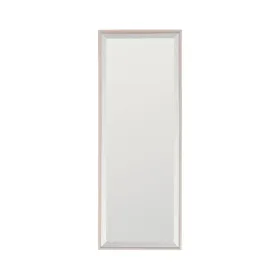 Sieninis veidrodis Balta Natūralus 40 x 6 x 110 cm