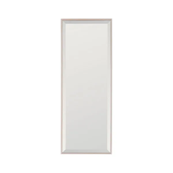 Sieninis veidrodis Balta Natūralus 40 x 6 x 110 cm