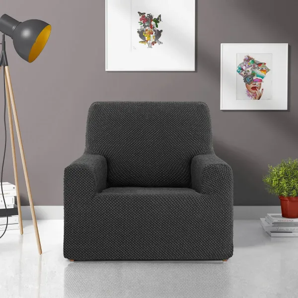 Armchair slipcovers Eysa THOR Dark grey 70 x 110 x 110 cm