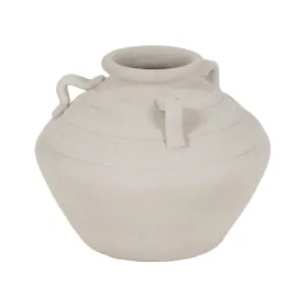 Vāze Balts Keramika 34 x 34 x 30 cm 34 x 34 x 27 cm