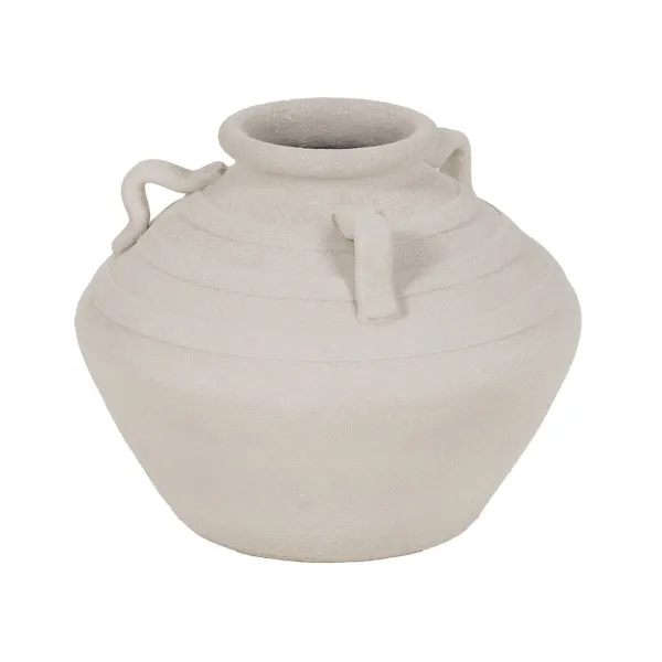 Vāze Balts Keramika 34 x 34 x 30 cm 34 x 34 x 27 cm