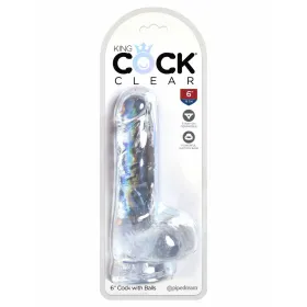 Realistinis vibratorius Pipedream - King Cock Skaidrus