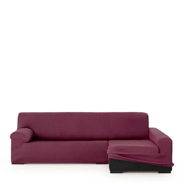 Right long arm chaise longue cover Eysa ULISES Burgundy 170 x 110 x 310 cm