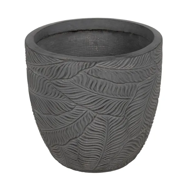 Set of Planters Grey 37 x 37 x 35 cm (3 Units)