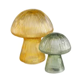 Decorative Figure Green Mushroom 12,5 x 12,5 x 15 cm