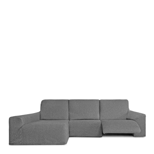 Left long arm chaise longue cover Eysa ROC Light grey 180 x 120 x 360 cm