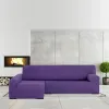 Left long arm chaise longue cover Eysa ULISES Purple 170 x 110 x 310 cm