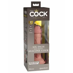 Realistinis vibratorius Pipedream - King Cock Silikoninis Natūralus