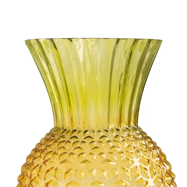 Vase Yellow Green Crystal