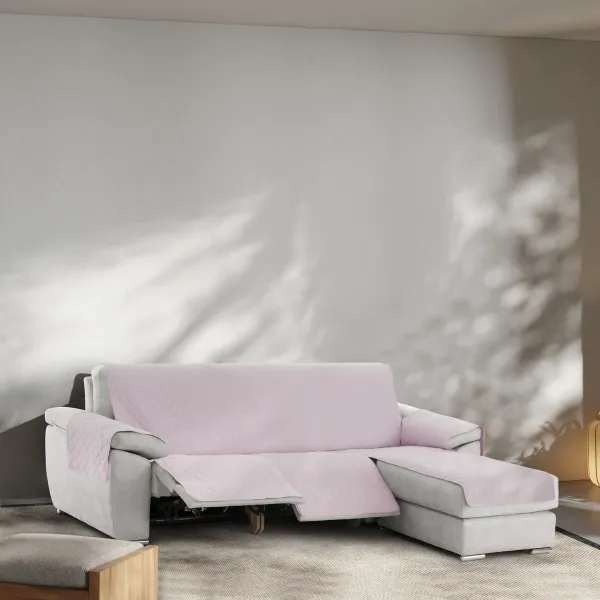 Right short arm chaise longue cover Eysa MONTBLANC Pink 100 x 110 x 200 cm