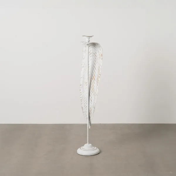 Žvakidė Balta Geležis 23,5 x 22,5 x 118 cm