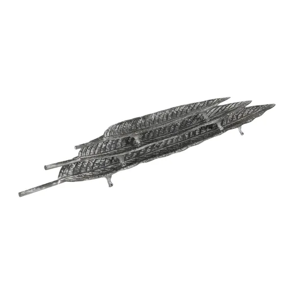 Centerpiece Grey Iron 117 x 23 x 5,5 cm 117x23x5,5 cm (3 Pieces)