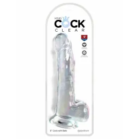 Reālistiskais Dildo Pipedream - King Cock Caurspīdīgs