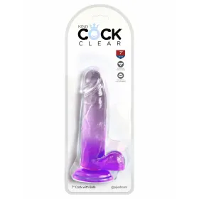 Realistinis vibratorius Pipedream - King Cock Purpurinė