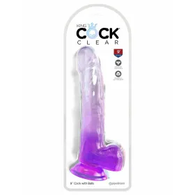 Realistinis vibratorius Pipedream - King Cock Purpurinė