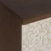 Vestibila galds ar atvilktnēm MANACOR Balts Brūns