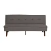 Sofabed Black Grey 181 x 102 x 85 cm