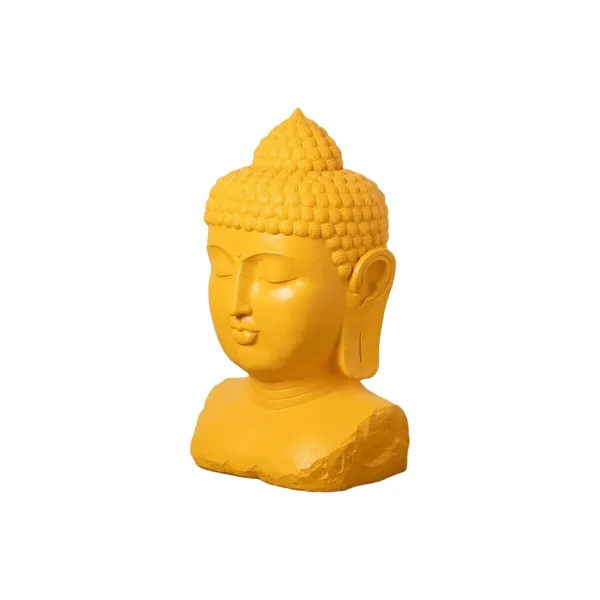 Skulptūra Geltona Derva Buda 60,5 x 56 x 108 cm