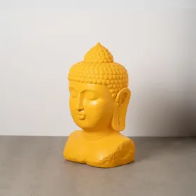 Skulptūra Geltona Derva Buda 60,5 x 56 x 108 cm