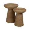Side table RATÁN Beige 49 x 49 x 58 cm