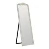 Free standing mirror White Crystal Paolownia wood 60 x 180 x 4 cm