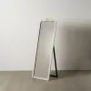 Free standing mirror White Crystal Paolownia wood 60 x 180 x 4 cm