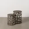 Set of 2 tables Golden 40,5 x 40,5 x 55 cm 40,5x40,5x55 cm (2 Units)