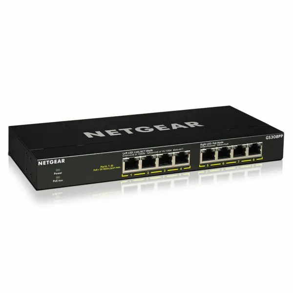 Slēdzis Netgear GS308PP-100EUS RJ-45