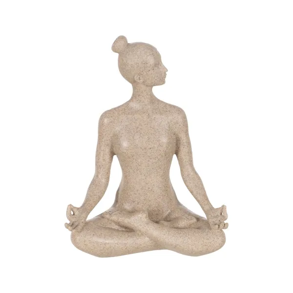 Декоративная фигура Бежевый Yoga 17,5 x 10,5 x 22,5 cm
