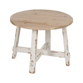Centrinis stalas Balta Natūralus 60 x 60 x 45 cm