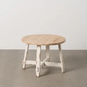 Centrinis stalas Balta Natūralus 60 x 60 x 45 cm