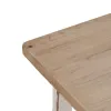 Dining Table White Natural Fir wood 120 x 60 x 48 cm