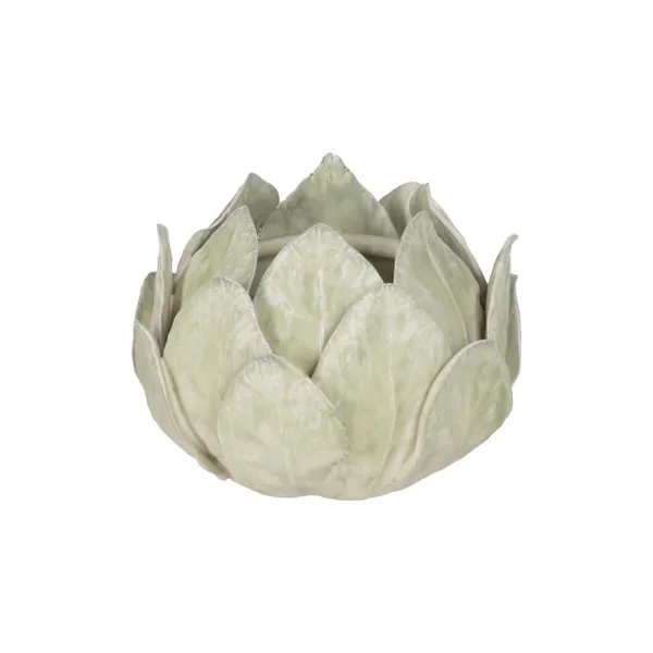 Vase Green Ceramic Sheets 17 x 17 x 12 cm