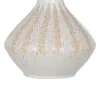Maljakko Valkoinen Beige Keraminen 21,8 x 21,8 x 40 cm