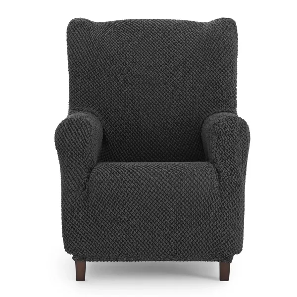 Wingback chair cover Eysa THOR Dark grey 80 x 110 x 90 cm