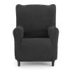 Wingback chair cover Eysa THOR Dark grey 80 x 110 x 90 cm