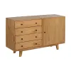 Sideboard Natural Wood 130 x 40 x 80 cm