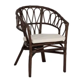 ēdamistabas krēsls Balts Brūns Rotangpalma 58 x 59 x 78 cm