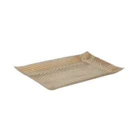 Dekoratyvinė padėklas Rusvai gelsva Auksinis 30 x 19 x 2 cm