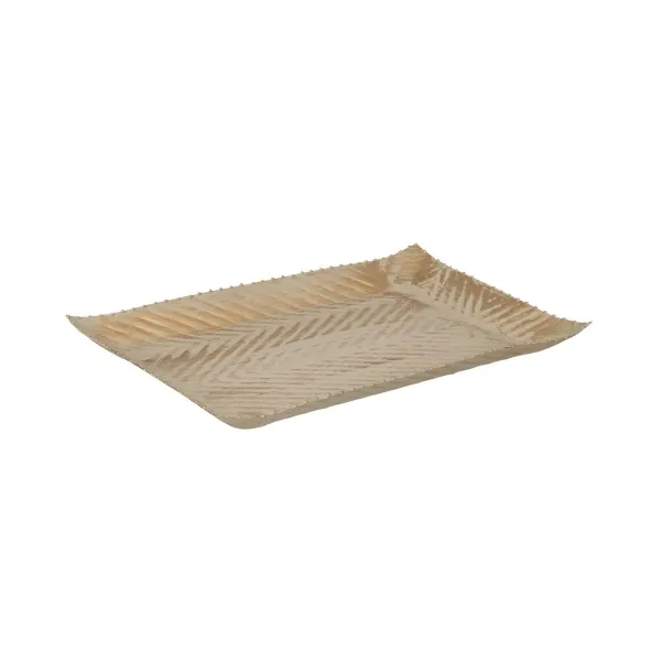 Декоративный поднос Бежевый Позолоченный 30 x 19 x 2 cm