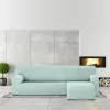 Left long arm chaise longue cover Eysa ULISES Aquamarine 110 x 110 x 310 cm