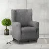 Wingback chair cover Eysa ROC Dark grey 80 x 120 x 100 cm